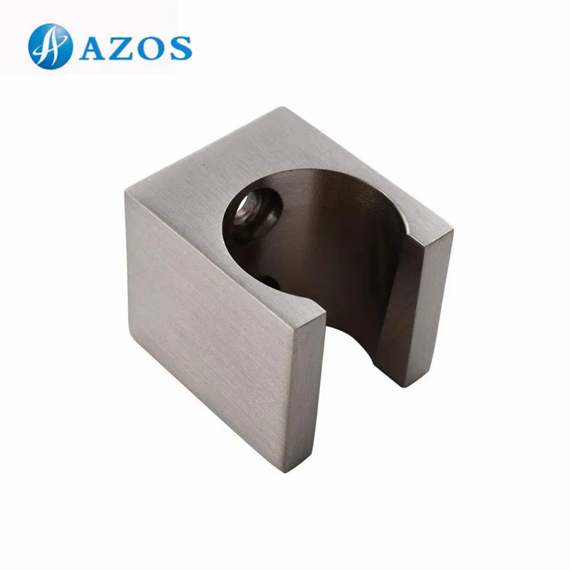 brushed nickel Твердый латунный ручной душ держатель для головы крепление на кронштейне аксессуары для ванной комнаты полированный серебряный нержавеющая сталь 2 цвета HSZ004 - Цвет: brushed nickel