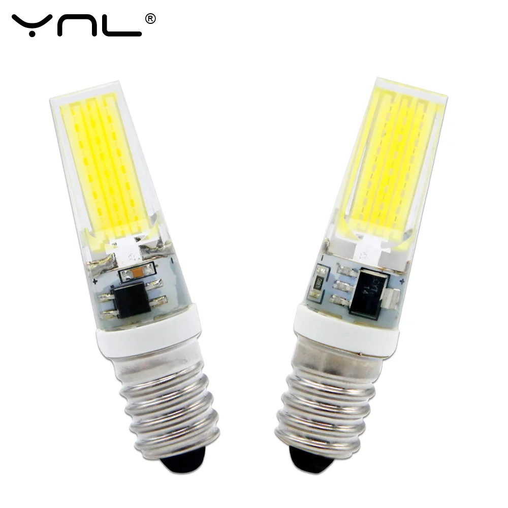 YNL E14 Светодиодный ная лампа 220 В 3 Вт COB 2508 Светодиодная 360 луч угловая люстра