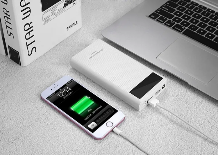 18650 батарея quick charge тип-c QC 3,0 2,0 USB 5V 9V 12V запасные аккумуляторы для телефонов Чехол 7X18650 батарея зарядное устройство коробка