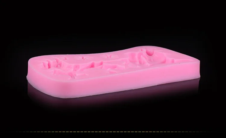 Рождественская силиконовая форма в виде Санта Клауса и оленя для торта