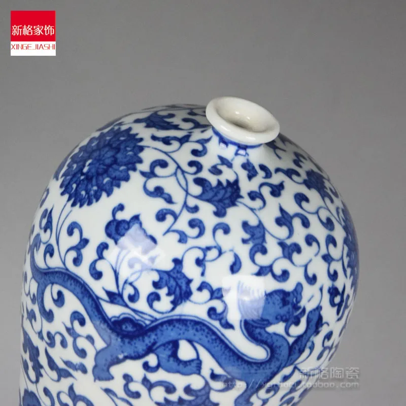 Цзиндэчжэнь доставка специальная керамика с синим и белым драконом Красоты
