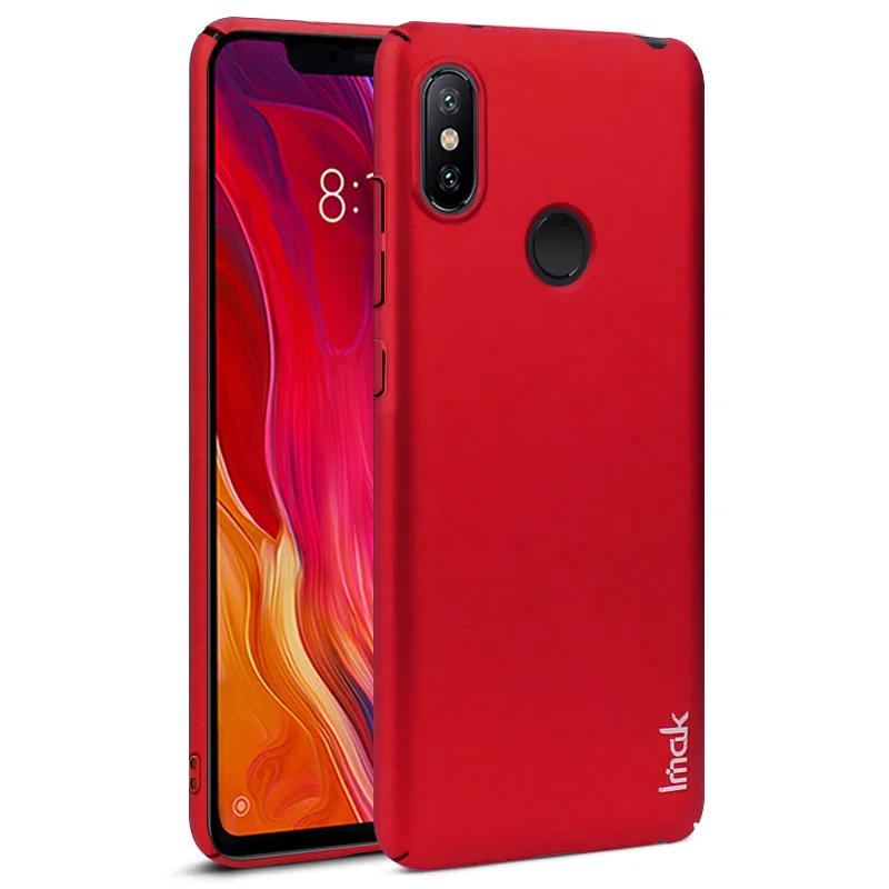 Красный IMAK Jazz Тонкий чехол для телефона s для Xiaomi Redmi Note 6 Pro Чехол для ПК Жесткий матовый задний Чехол защитный чехол - Цвет: Красный