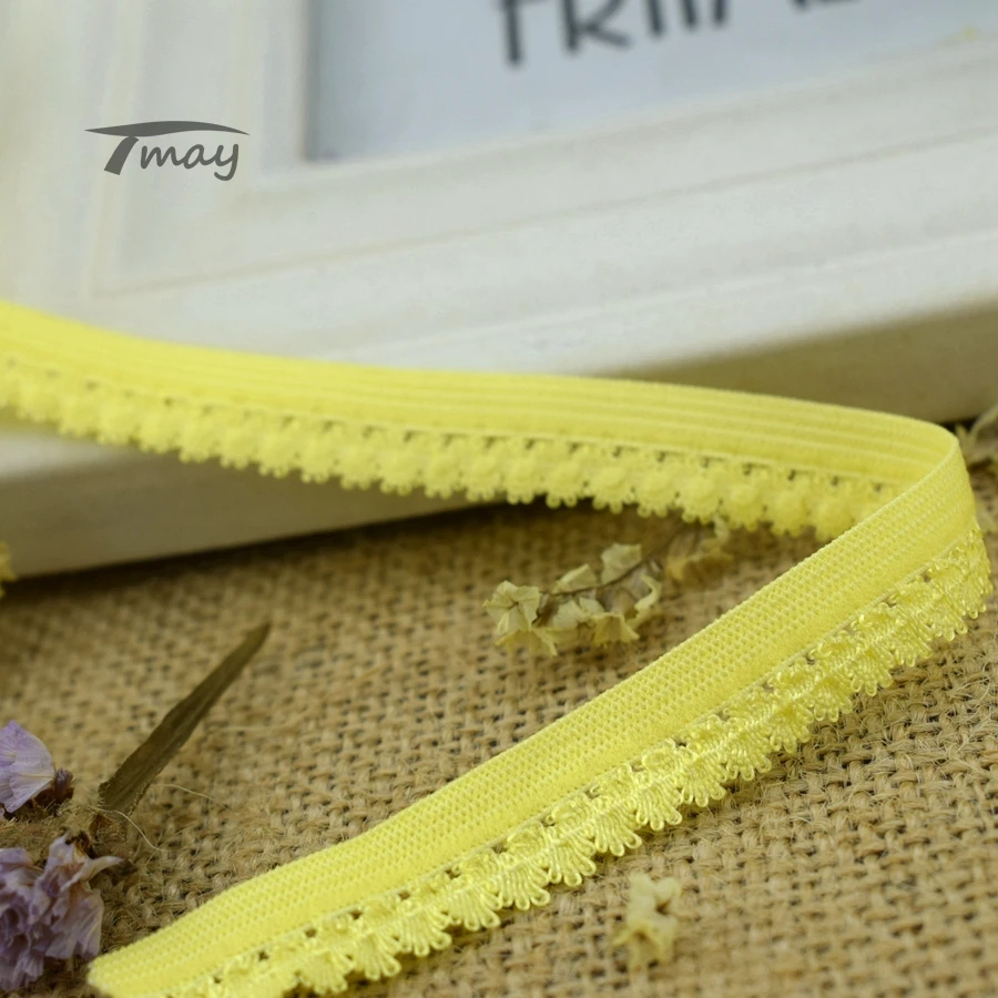 Эластичная лента #1384 ярко желтого цвета резинка для брюк нижнее белье эластичная