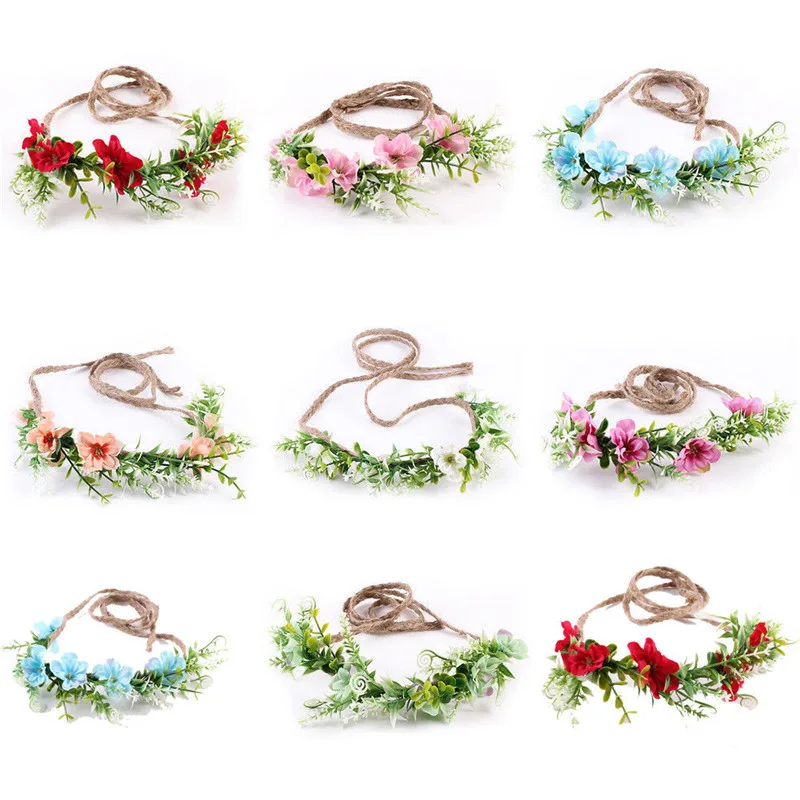 Женская Цветочная Повязка На Голову Повязка-венок в стиле бохо головной убор