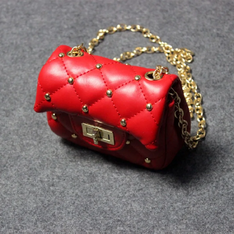 Сумка принцессы из искусственной кожи с заклепками детская школьная сумка