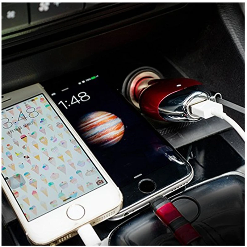 SITAILE высокое Скорость заряд 2-в-1 автомобильное Зарядное устройство для iPad Iphone 5 6