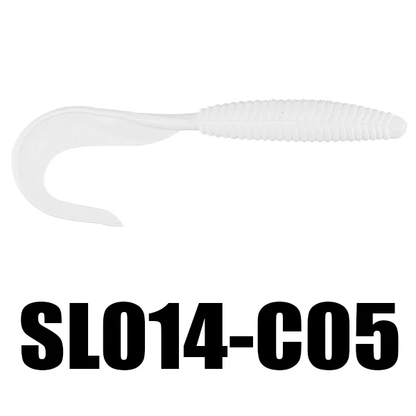 SeaKnight, Мягкая приманка SL014, 7 г, 127 мм, 13 см, 5 дюймов, 6 шт., искусственная приманка, силиконовая приманка, один длинный хвост, червь, морская/Пресноводная приманка для рыбалки - Цвет: Белый