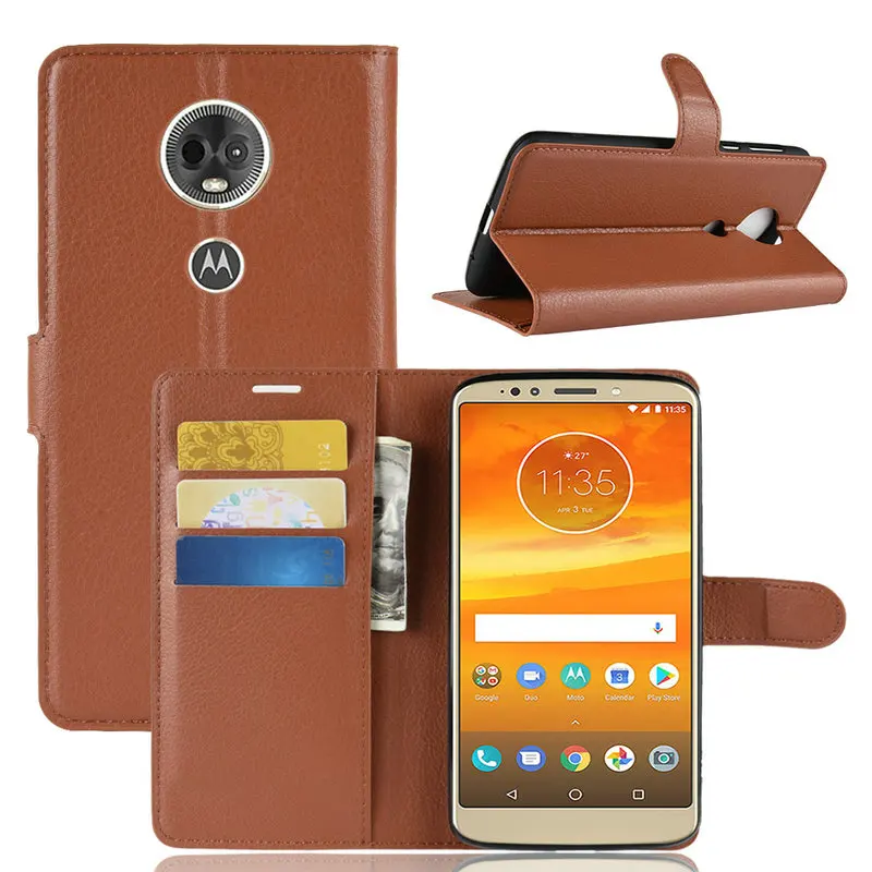 Роскошный кожаный чехол книжка для Motorola Moto E5 Plus XT 1924 moto e5 кошелек с