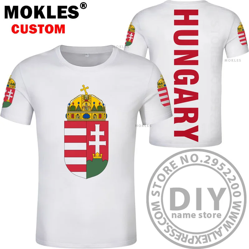 Венгерская футболка diy Бесплатная изготовление под заказ имя номер Хун