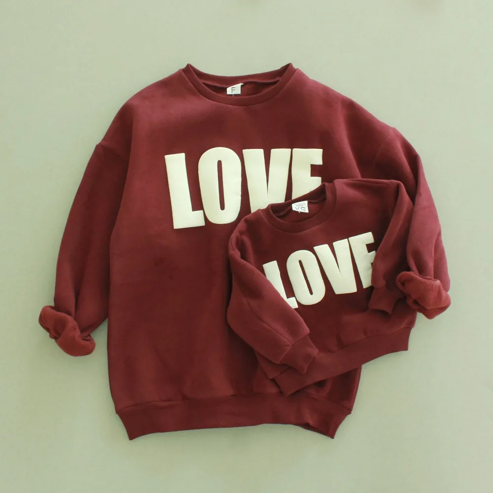 Одинаковые комплекты для семьи футболка мамы и ребенка Ночная рубашка Топ с