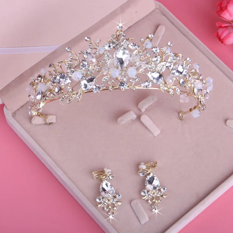 Coroa de noiva Flor Noiva Joia Do Cabelo De Cristal Casamento Da Tiara princea Acessorios cabelo joias | Украшения и аксессуары
