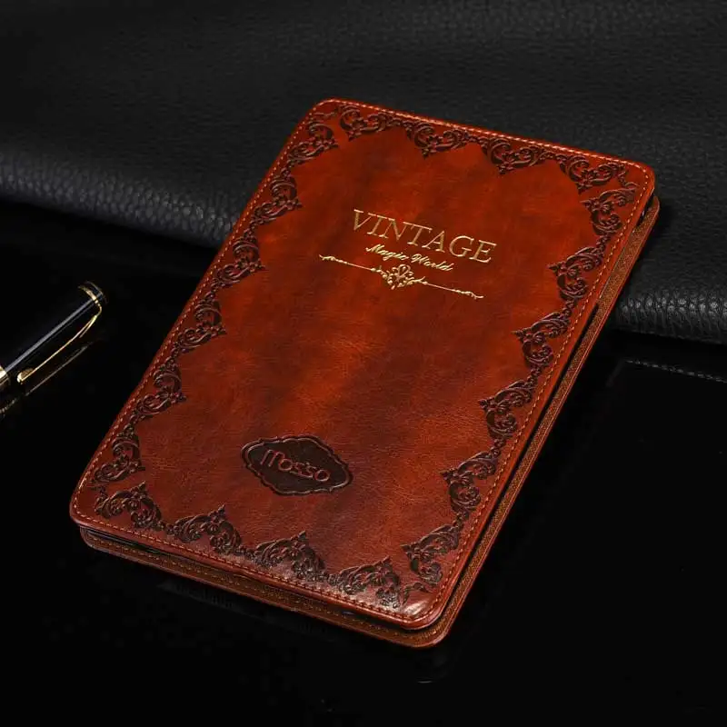 Универсальный винтажный водонепроницаемый кожаный чехол для планшета с принтом