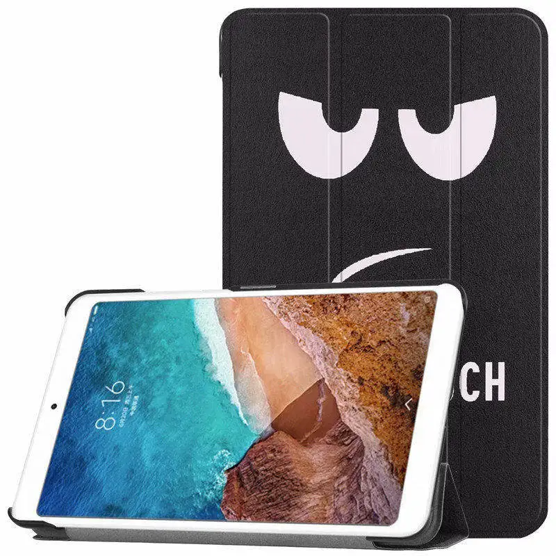 Тонкий флип-чехол из искусственной кожи для Xiao mi pad4 чехол на планшет 8 дюймов mi Pad 4 Stand Smart Painted защитный чехол для телефона - Цвет: 01