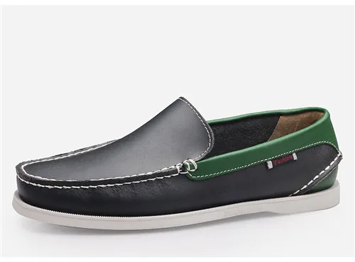 Zapatos De Barco/мужские лоферы без шнуровки; повседневная мужская обувь для плаванья; мужские водонепроницаемые мокасины из натуральной кожи; 3#15/15D50 - Цвет: L