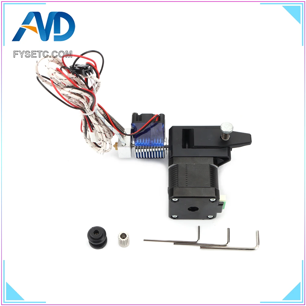 Черный BMG экструдер V6 HOTEND с датчиком PT100 двухприводный для Wanhao D9 Creality CR10 Ender 3 Anet E10 |