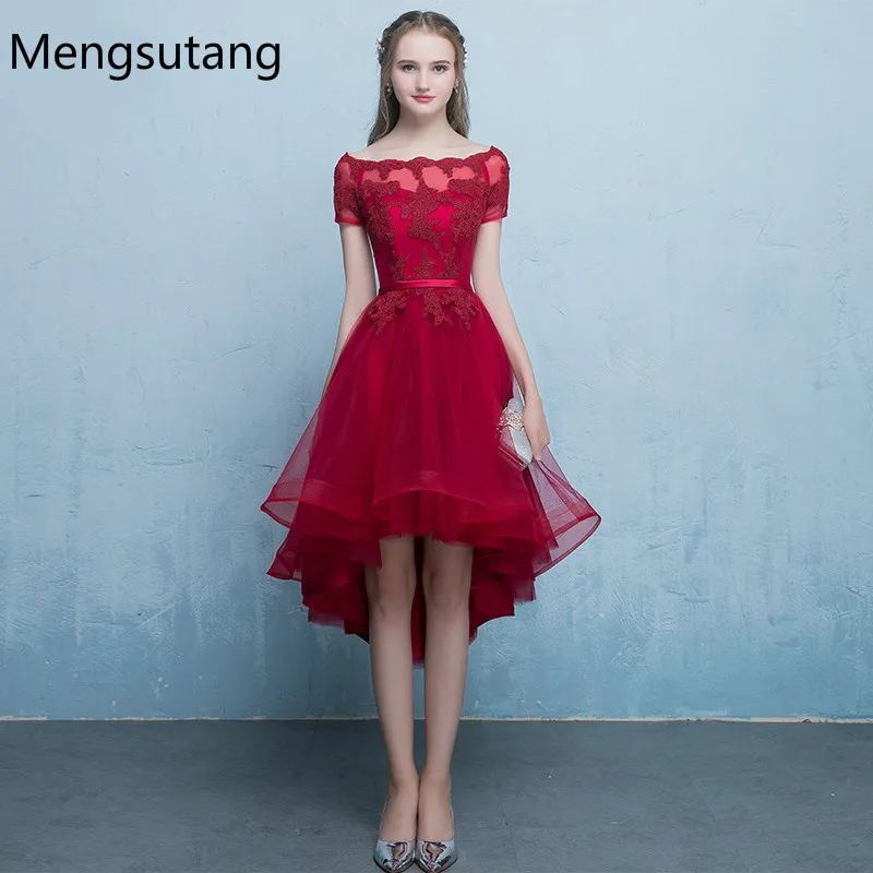 Robe de soiree 2022 New arrival wine red lace up evening dress with Appliques Party Dresses prom dresses tailor Custom made | Свадьбы и