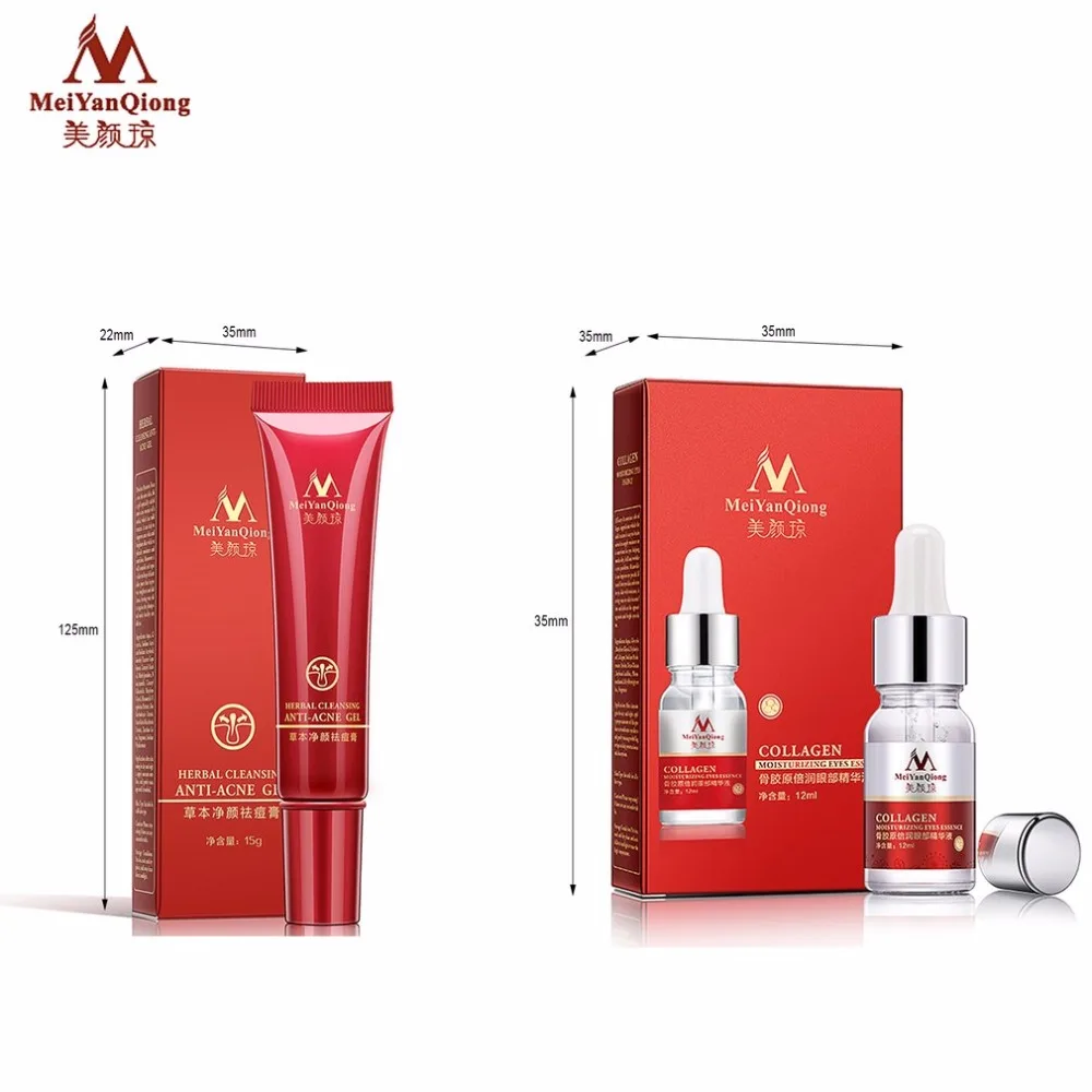 Травяной очищающий гель Уход за кожей лица анти акне лечение Крем Набор травяной