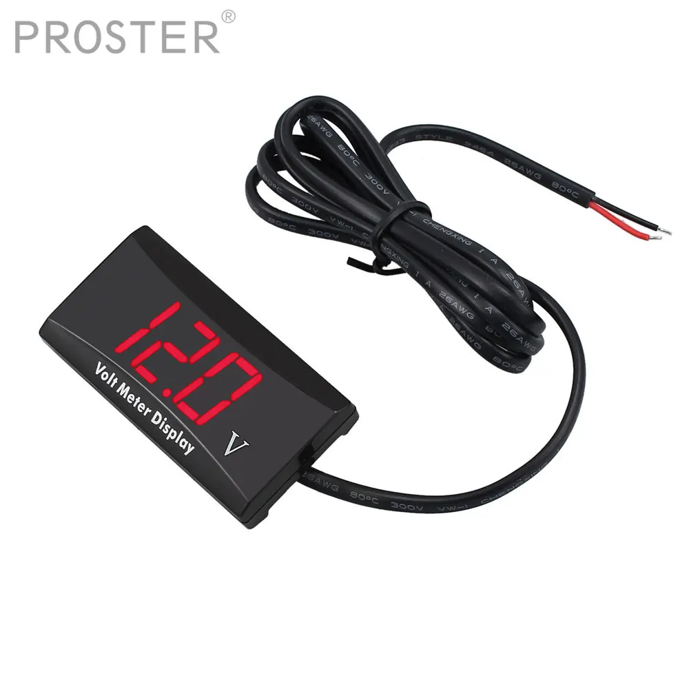 Proster DC 8 16 В Красный светодиодный цифровой дисплей Вольтметр мини Напряжение