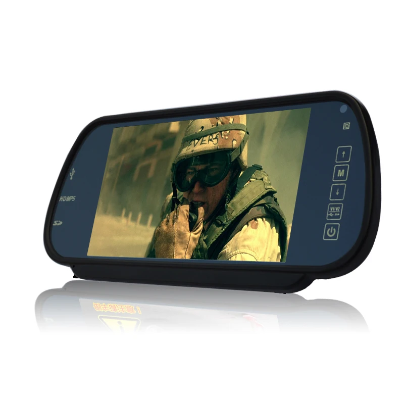 Автомобильное парковочное зеркало заднего вида монитор 2 видео вход для камеры