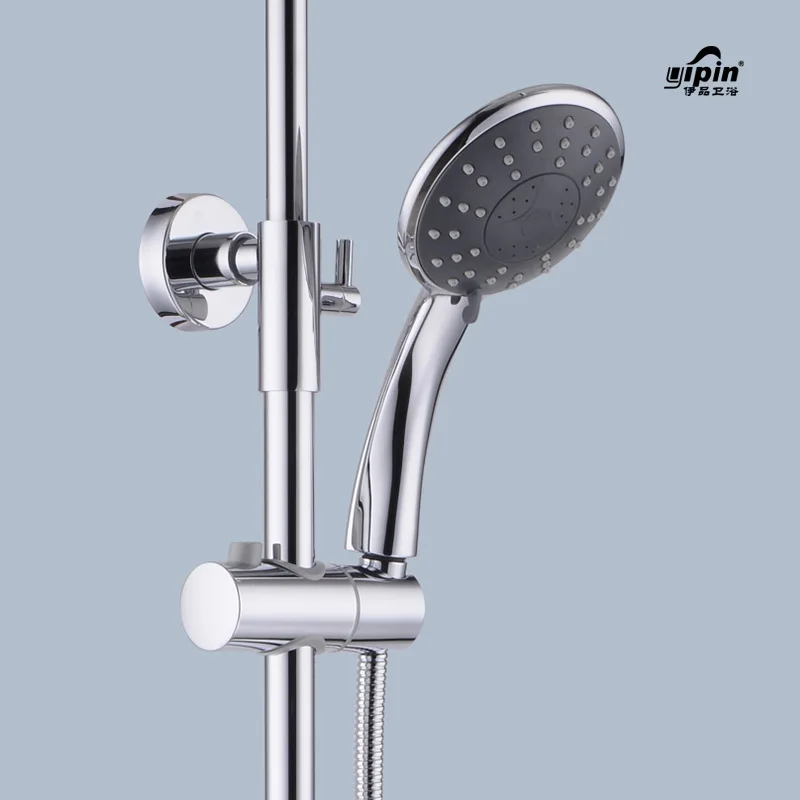 Современный хромированный латунный набор для душа ванной комнаты смеситель из