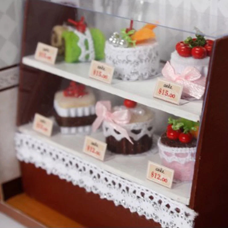 Миниатюрный кукольный домик деревянная игрушка ручной работы подарок для детей