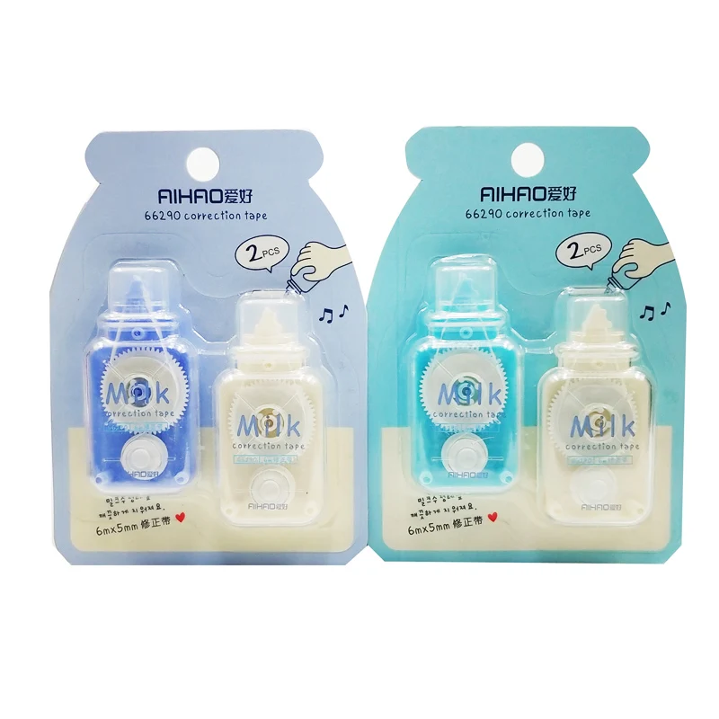2 шт. милая лента для коррекции молочной формы Kawaii парные письменные