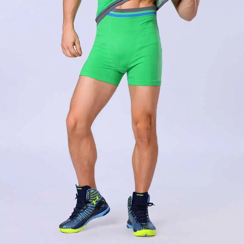 Мужские спортивные быстросохнущие тренировочные компрессионные Капри