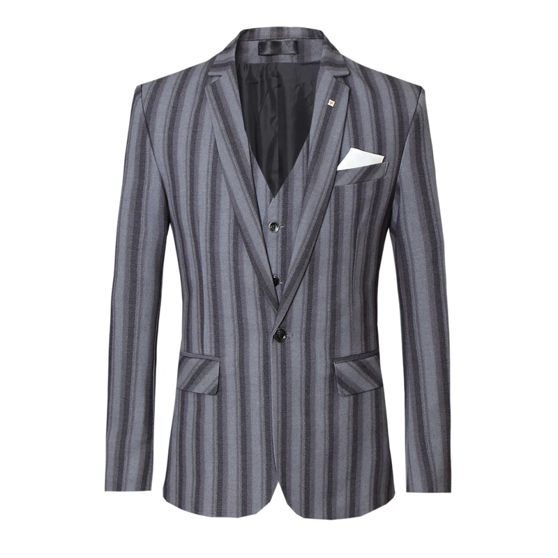 YUNCLOS ретро Британский Стиль Свадебные облегающие мужские костюмы 3 предмета