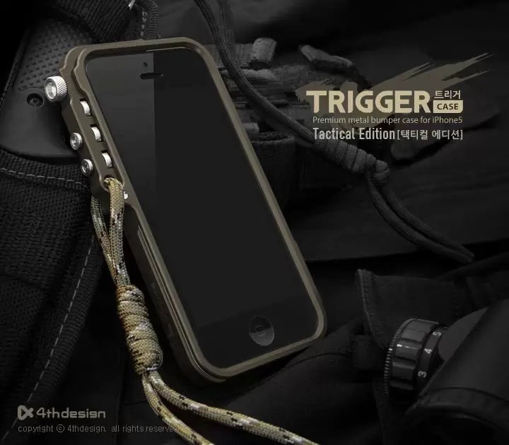 Триггер металлический бампер для iPhone 5 5S se 4 4s m2 4th дизайн премиум авиационный
