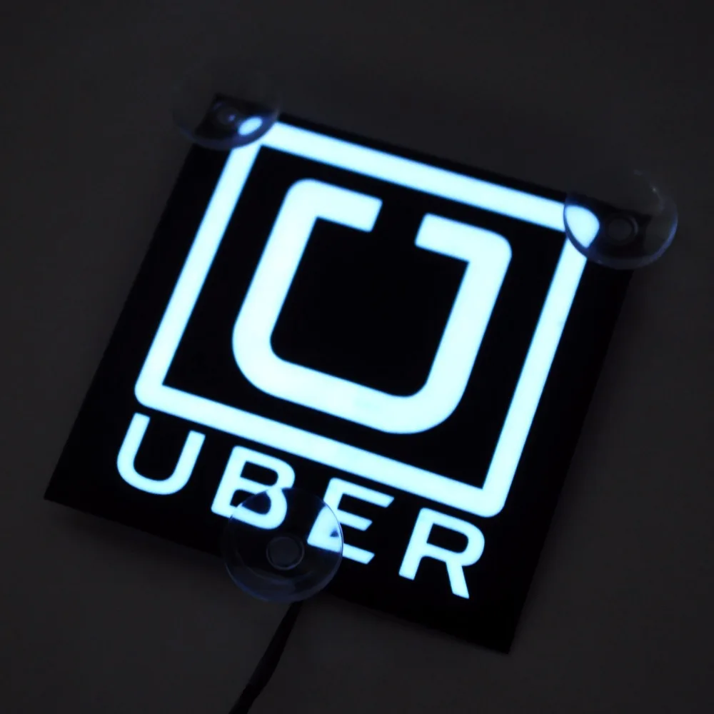 TRICOLOUR 2x Uber el flashing car sticker glow on can window with 5V USB Inverter #TQ407 | Автомобили и мотоциклы