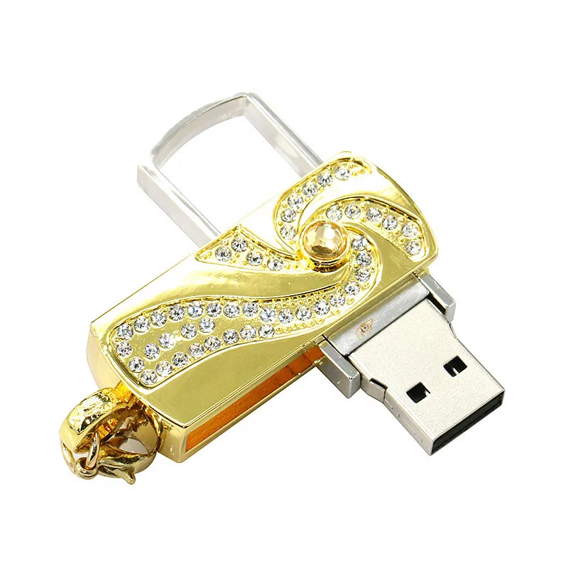 Кристалл USB флэш-накопитель 8 г 16 г 32 Гб 64 Гб USB Памяти Подарочный флэш-накопитель карандаш для нанесения страз диск Реальная емкость диск на ключ