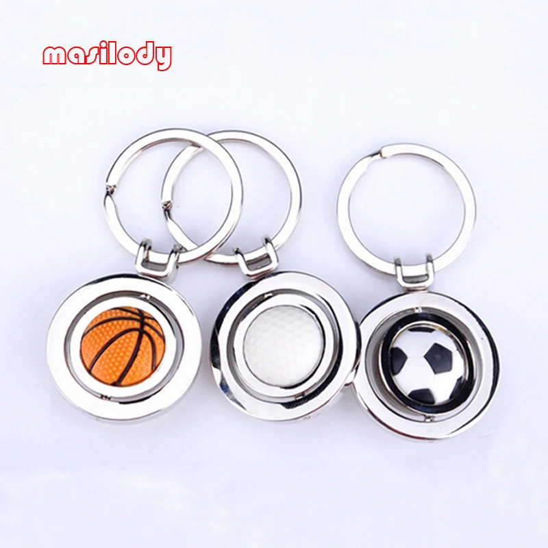 Free shipping 20pcs/lot mini ball keychain football key chain golf ring basketball baseball chains | Украшения и аксессуары