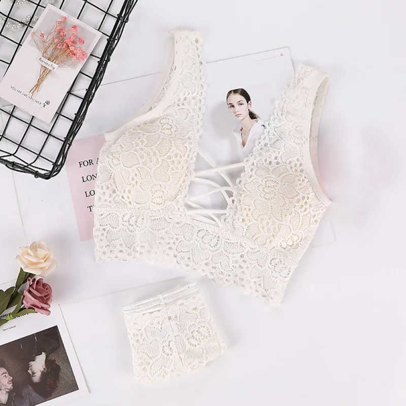 

Lace Sexy Bra Set Seamless Embroidery Women Sexy Lingerie Bra Set Female Underwear Set Lace Bra Panty Set