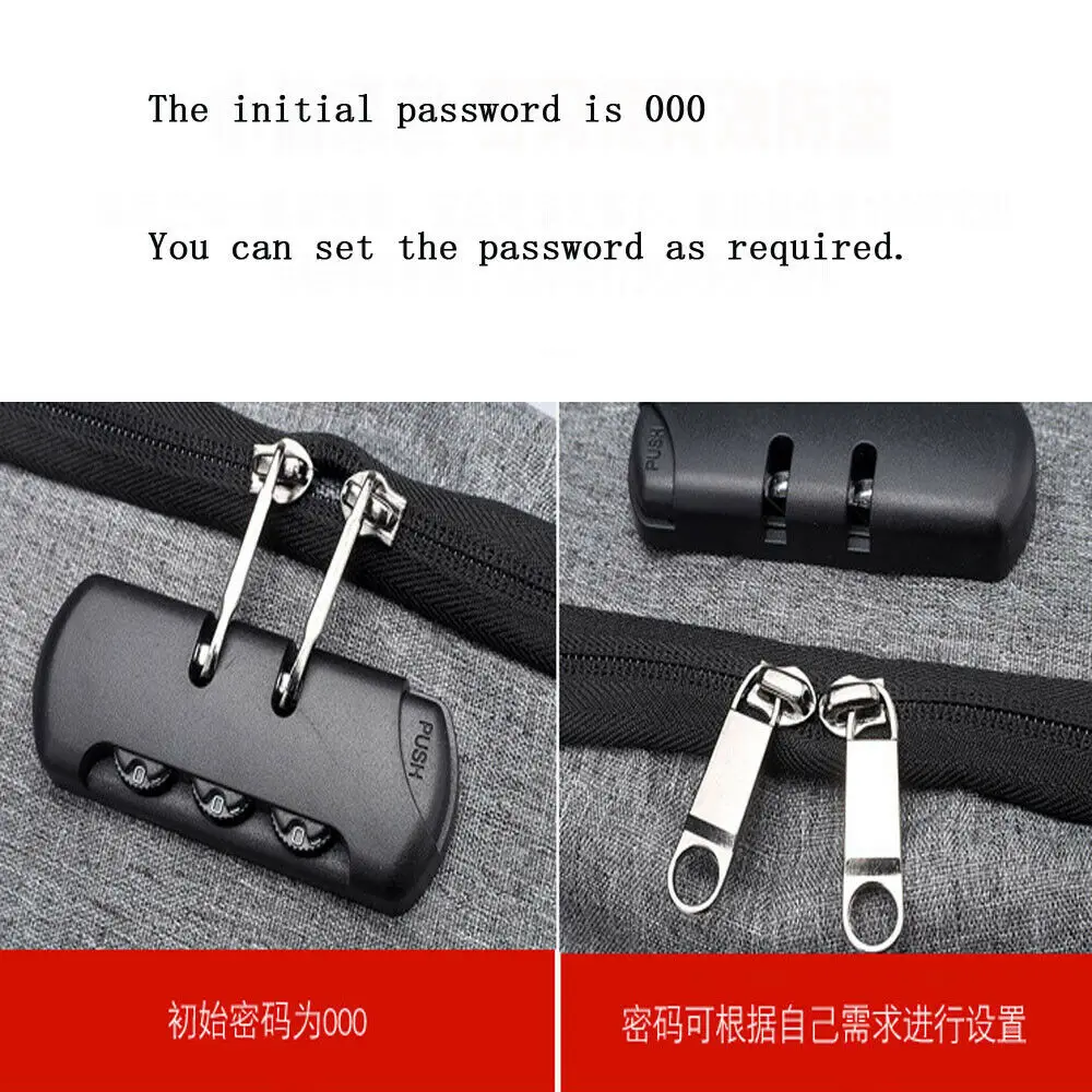 Мужской и женский рюкзак с usb зарядкой защитой от кражи для ноутбука Путешествий