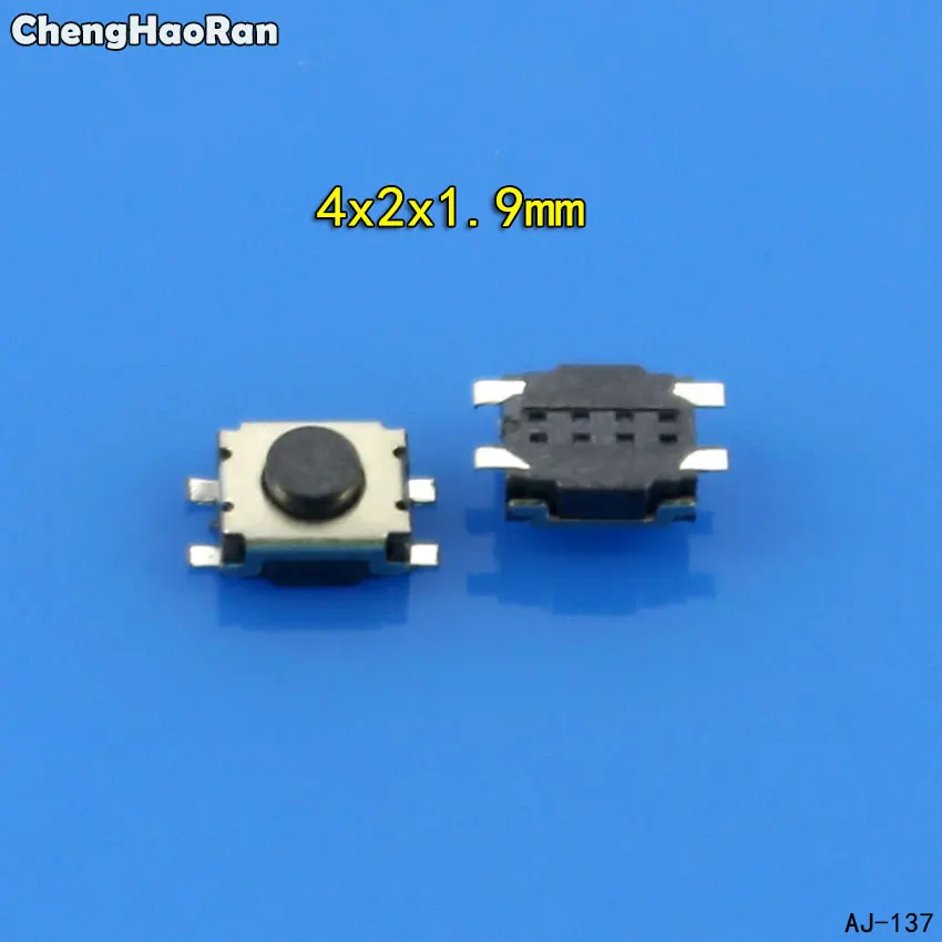 ChengHaoRan 10 шт. 3*4*2/4*2*1 9/4*2*2 5 мм SMD переключатель 4 контактный сенсорный