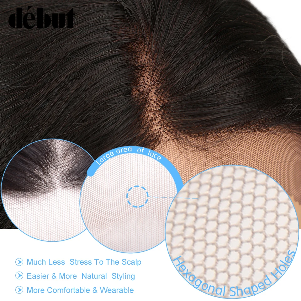 Дебютный u образный парик Remy человеческие волосы кудрявые кружевная часть черный