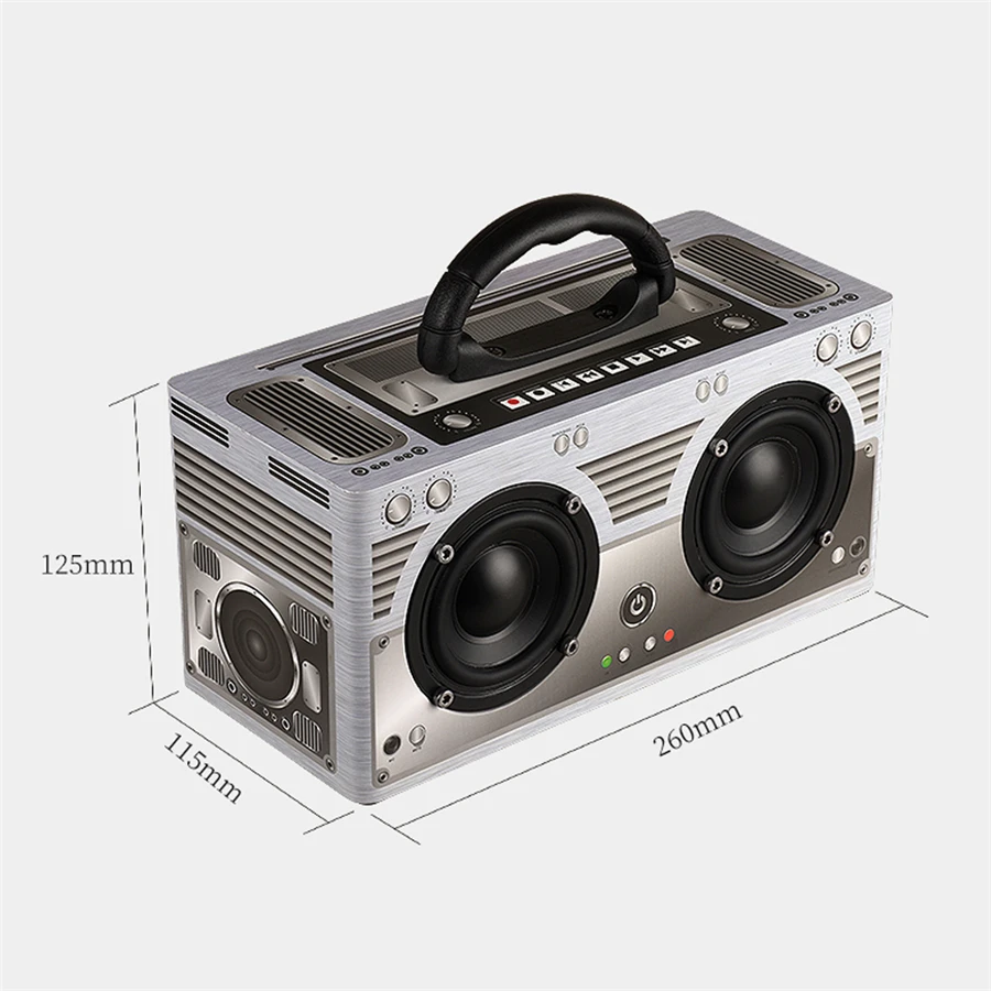 Классическая деревянная колонка в стиле ретро портативная беспроводная Bluetooth