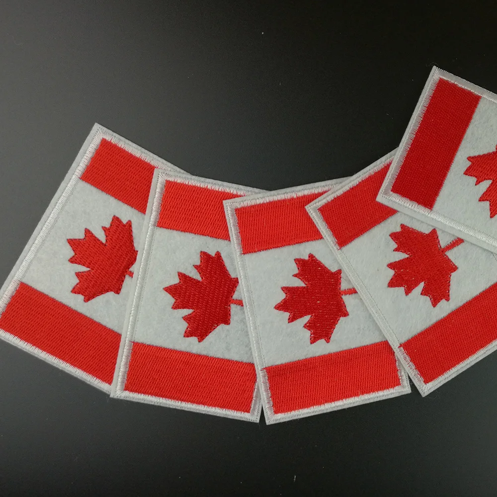 Канадский канадский флаг страны патчи для глажки идея девушек сделка с одеждой