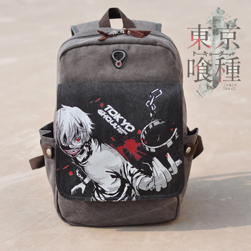Холщовый школьный ранец Kaneki Ken из Токио сумка для ноутбука косплея дорожный