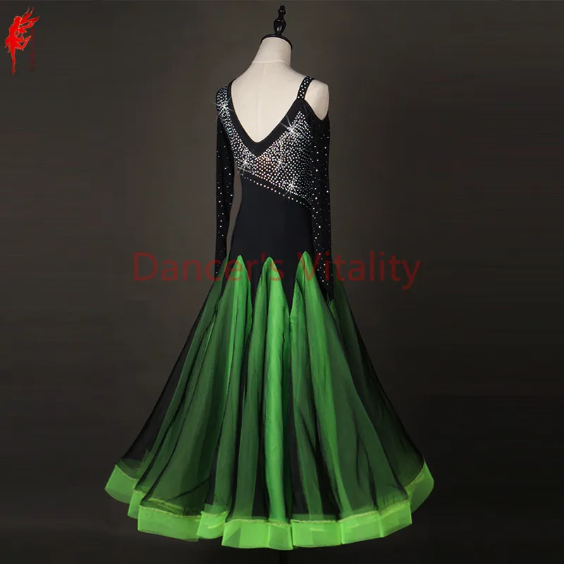 Платье для бальных танцев девочек Одежда латинских с длинными рукавами Костюм