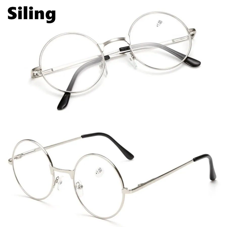 Круглые металлические рамки для чтения очки мужчин и женщин ретро Гарри Поттера