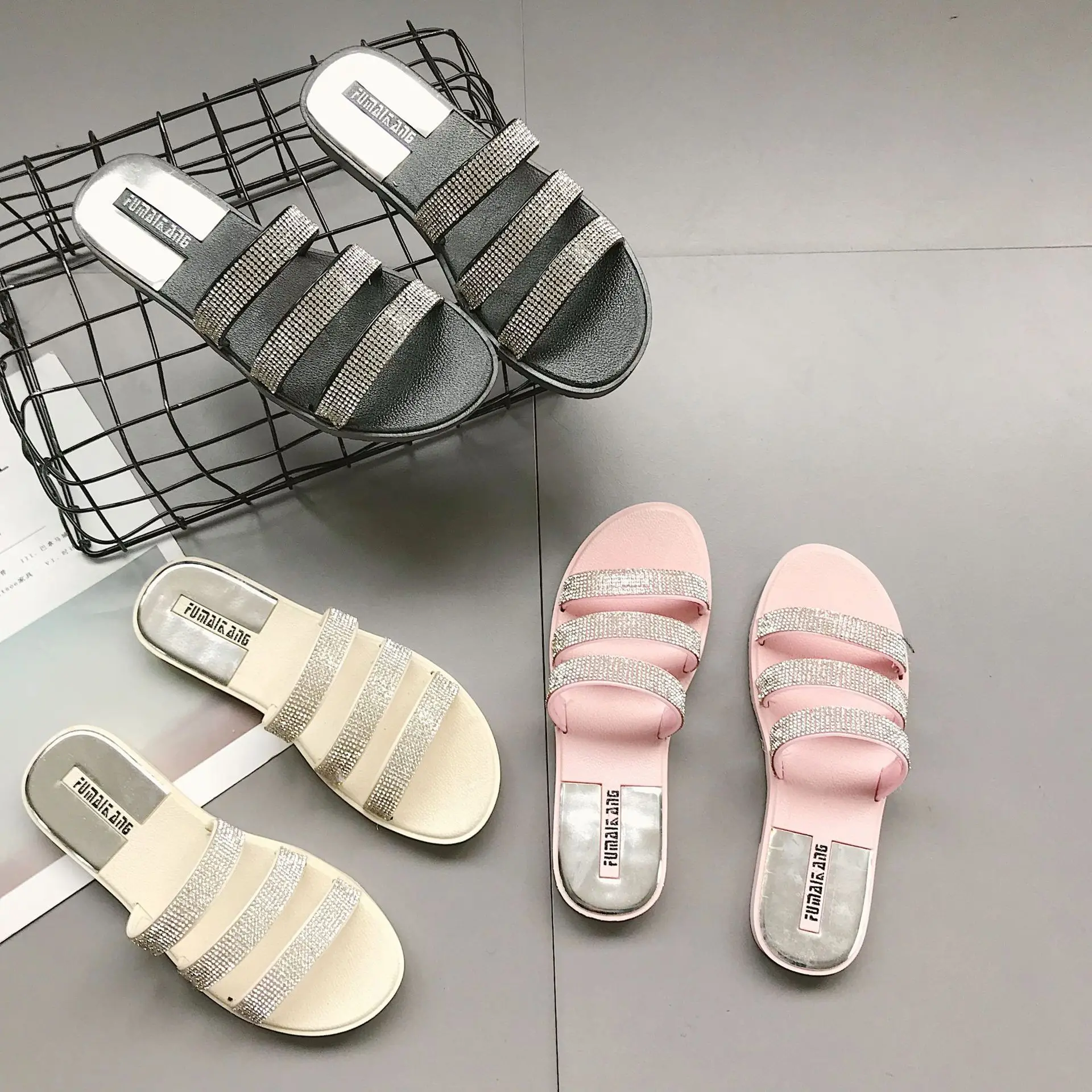 Новинка Женские летние сандалии на плотной подошве Вьетнамки Модные женские