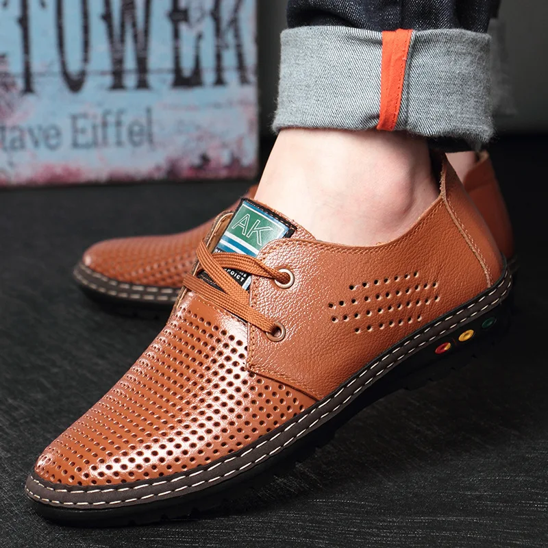 CuddlyIIPanda Brand New Arrival 2019 Microfiber Leather Summer Breathable Soft Driving Men Chaussure Homme Net Surface Loafers | Обувь