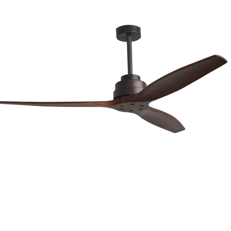 

60Inch Black Vintage Wooden Ceiling Fan Woodremote Control With Reverse Ventilador Techo Luz Industrial Ceiling Fans 110v 220V