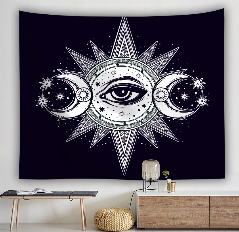 Индийский домашний декор солнце и луна Богемия Мандала одеяла гобелен полиэстер