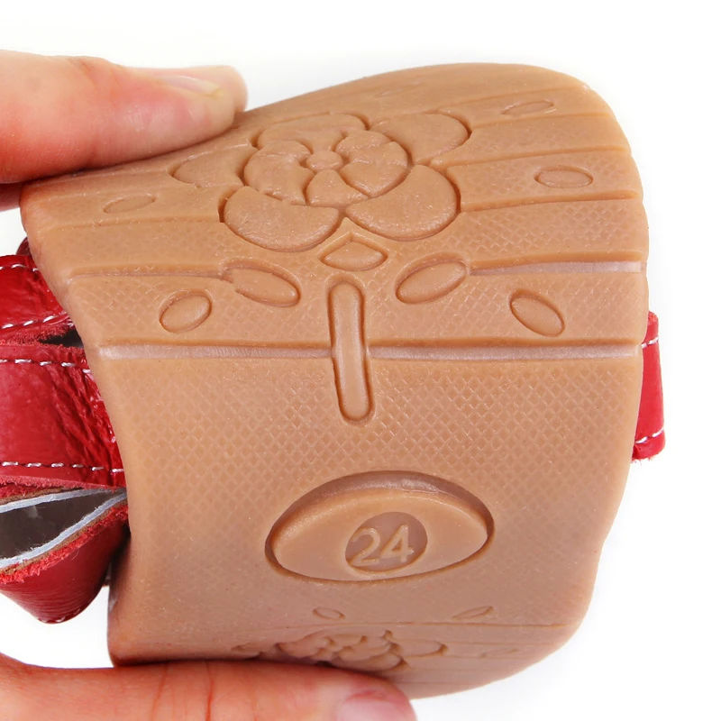 Горячие Продажа Летний Новый Девочек Сандалии Натуральная Кожа Ходунки обувь