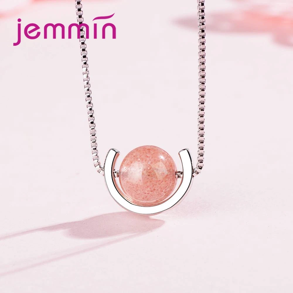 Ожерелье из серебра 925 пробы с круглыми кристаллами|Подвески| |