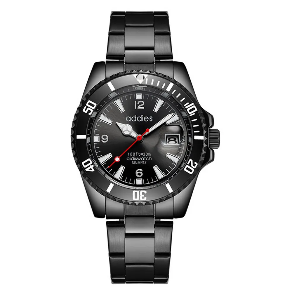 Топ бренд часы Роскошные мужские Бизнес Спортивные кварцевые наручные черный