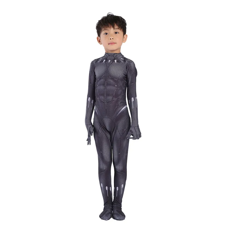 T'Challa, карнавальный костюм, Детский Костюм черной Пантеры, костюм на Хэллоуин, вдохновленный комиксами Marvel, праздничная одежда