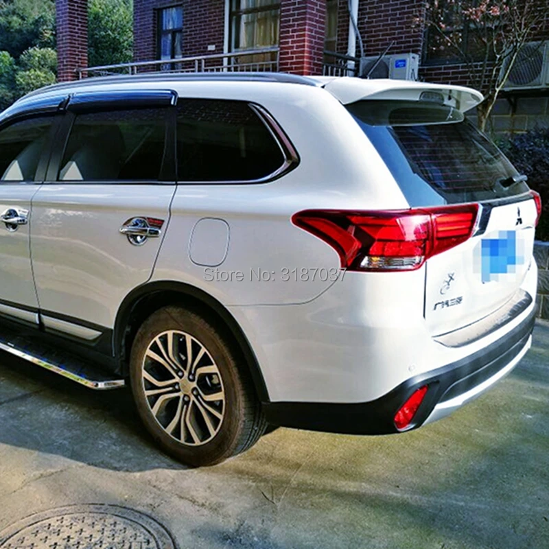 Спойлер для mitsubishi outlander Неокрашенный задний спойлер на крыло крышу АБС-пластик